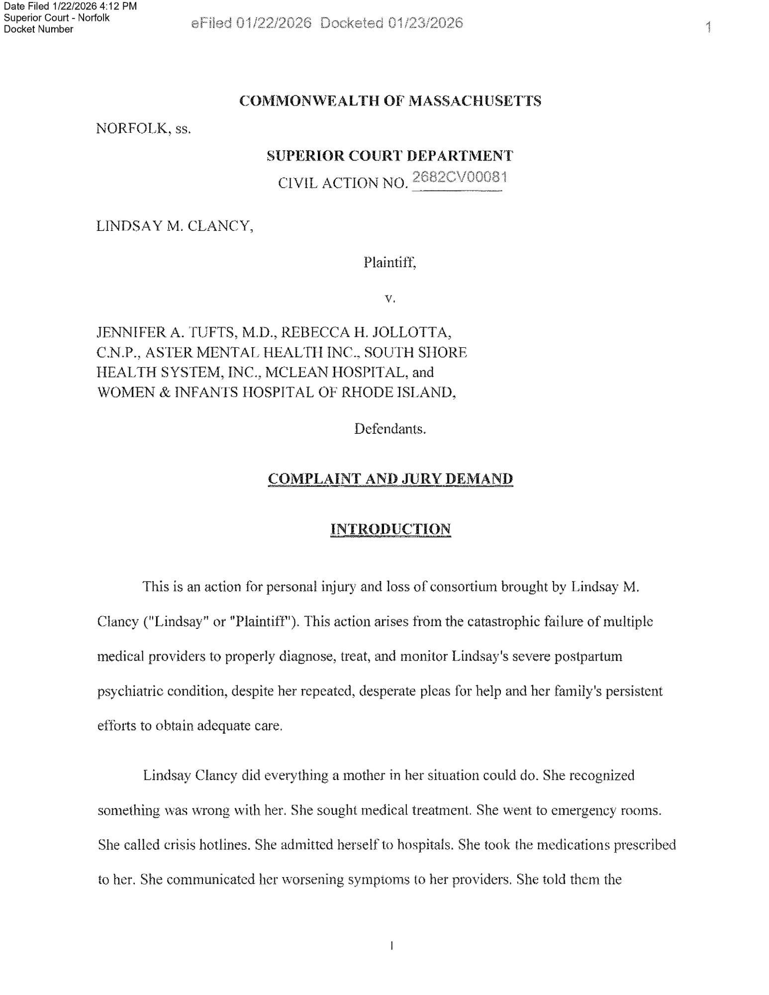 Page 1 of 28 of the complaint