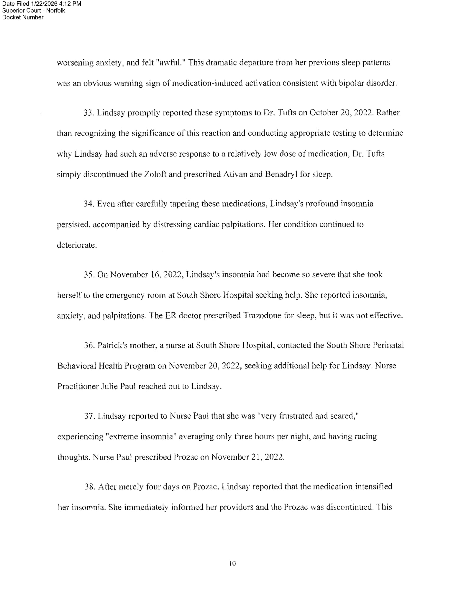 Page 10 of 28 of the complaint