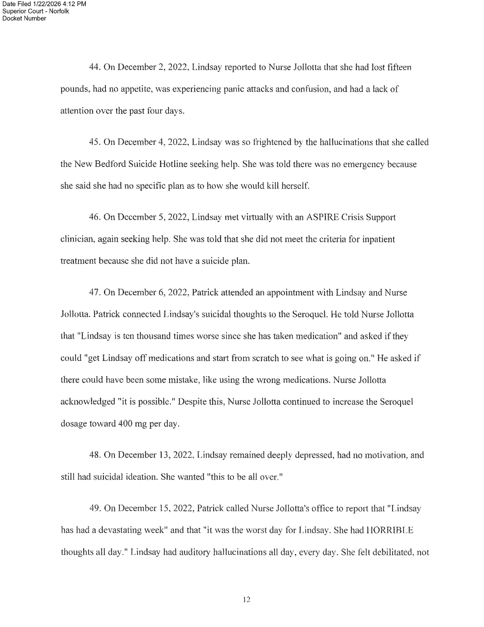 Page 12 of 28 of the complaint