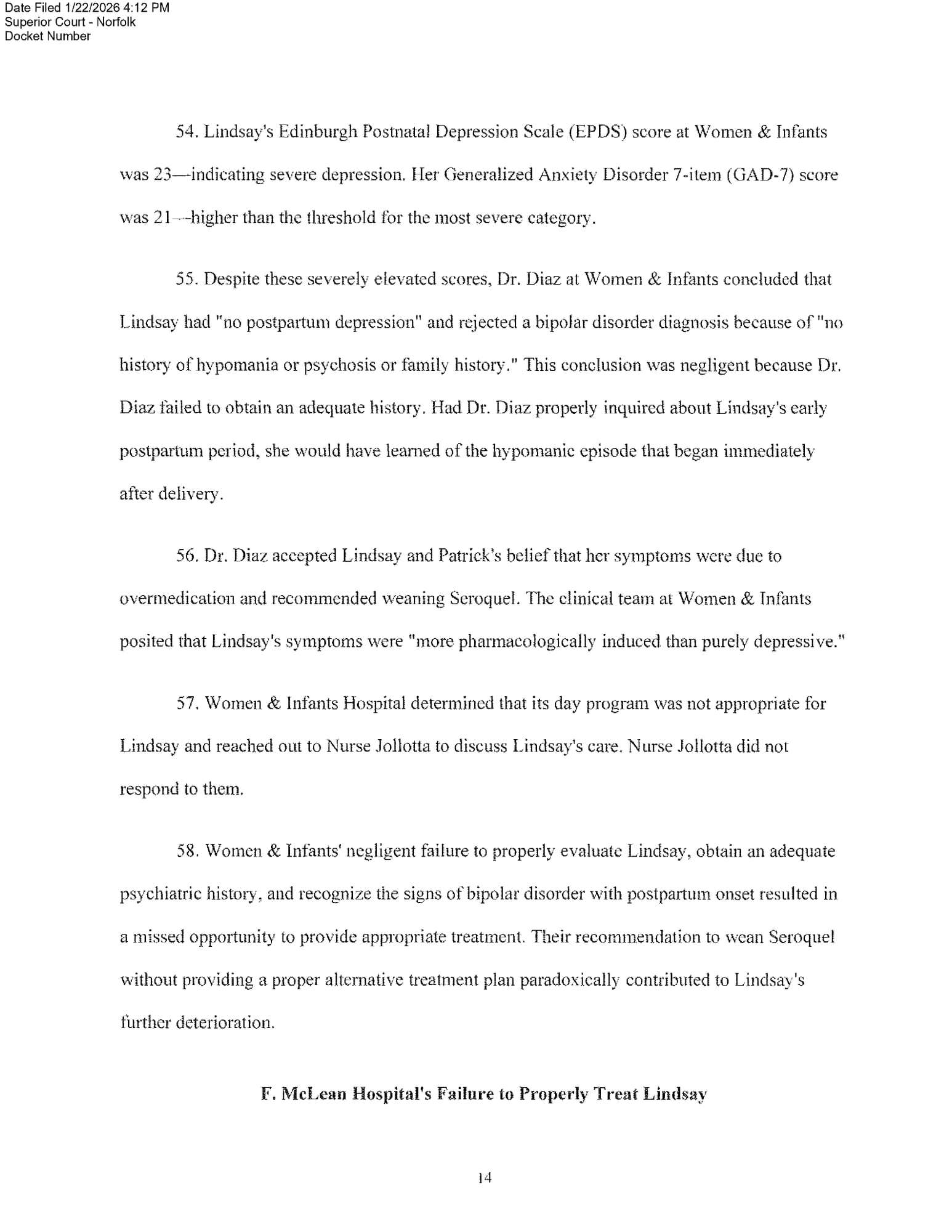 Page 14 of 28 of the complaint