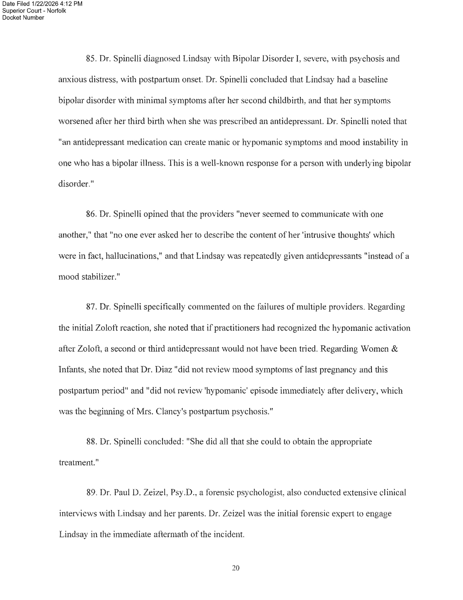 Page 20 of 28 of the complaint