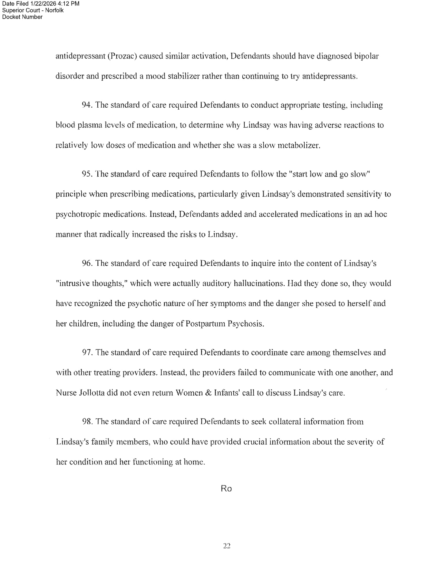 Page 22 of 28 of the complaint