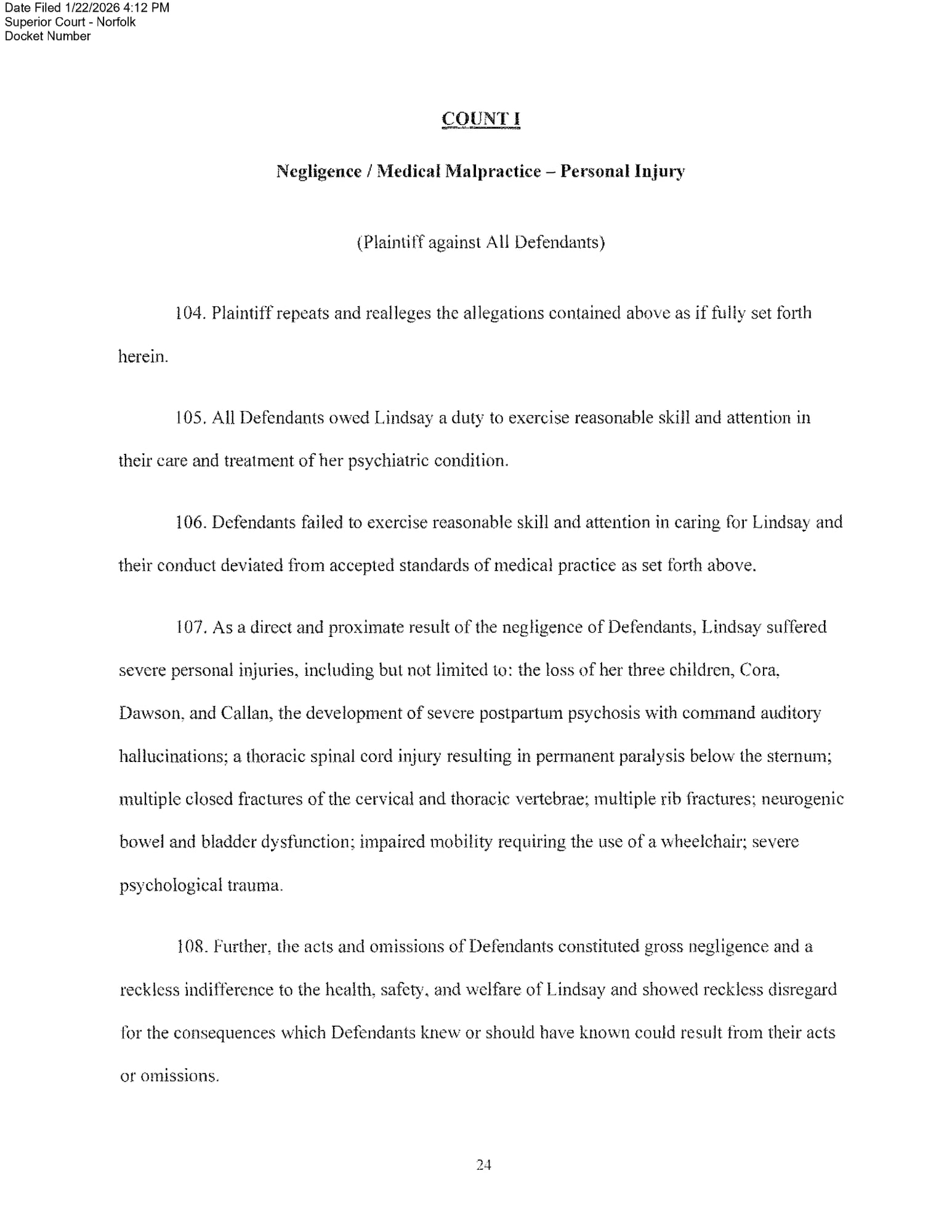 Page 24 of 28 of the complaint